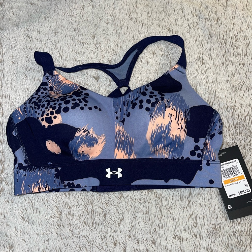 Under Armour UA Breathelux High Bra Print Small